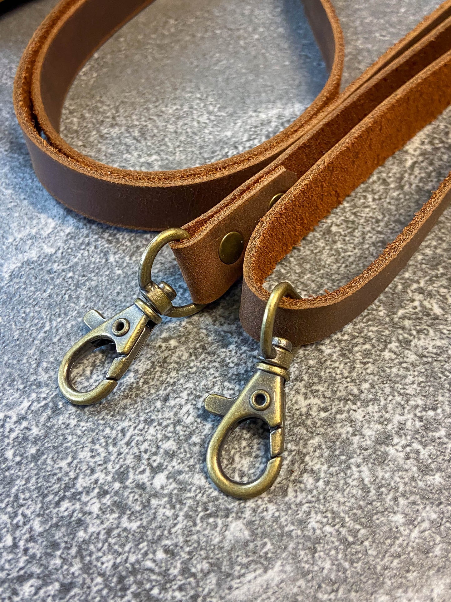 Leather water bottle holder - holder only