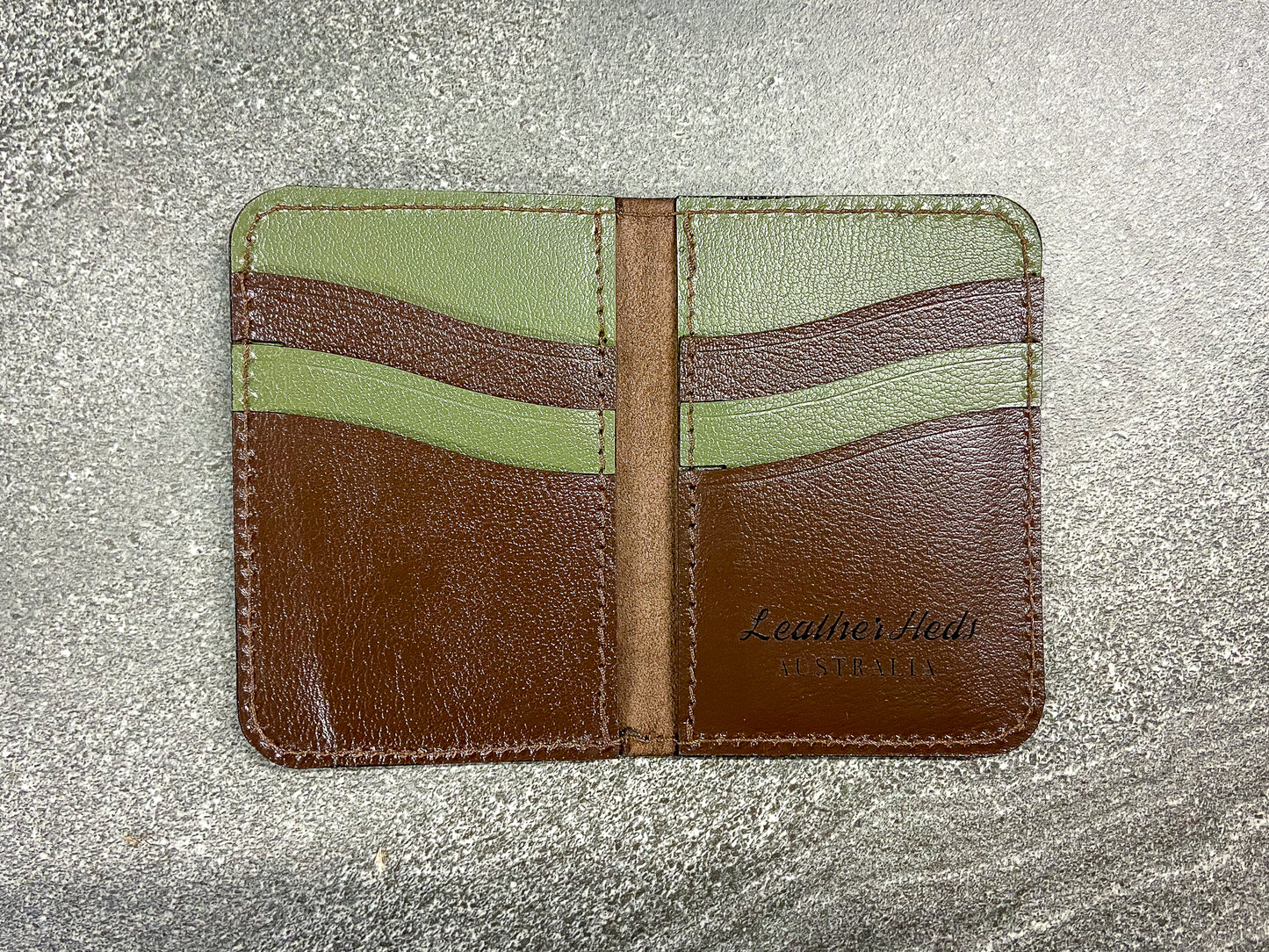 Kangaroo leather card wallet